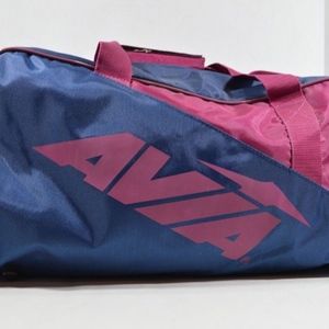 Vintage 90s Avia Spell Out Duffel Gym Bag Purple